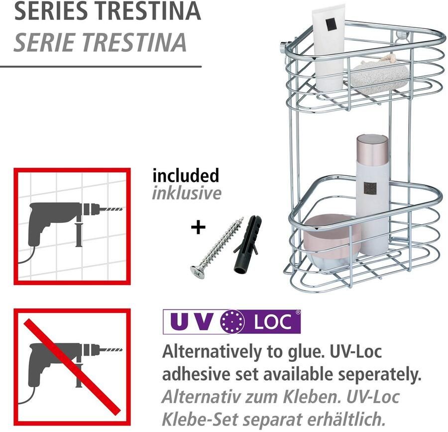 Wenko Badkamerrekje Trestina Hoekrek 2 etages - Foto 4