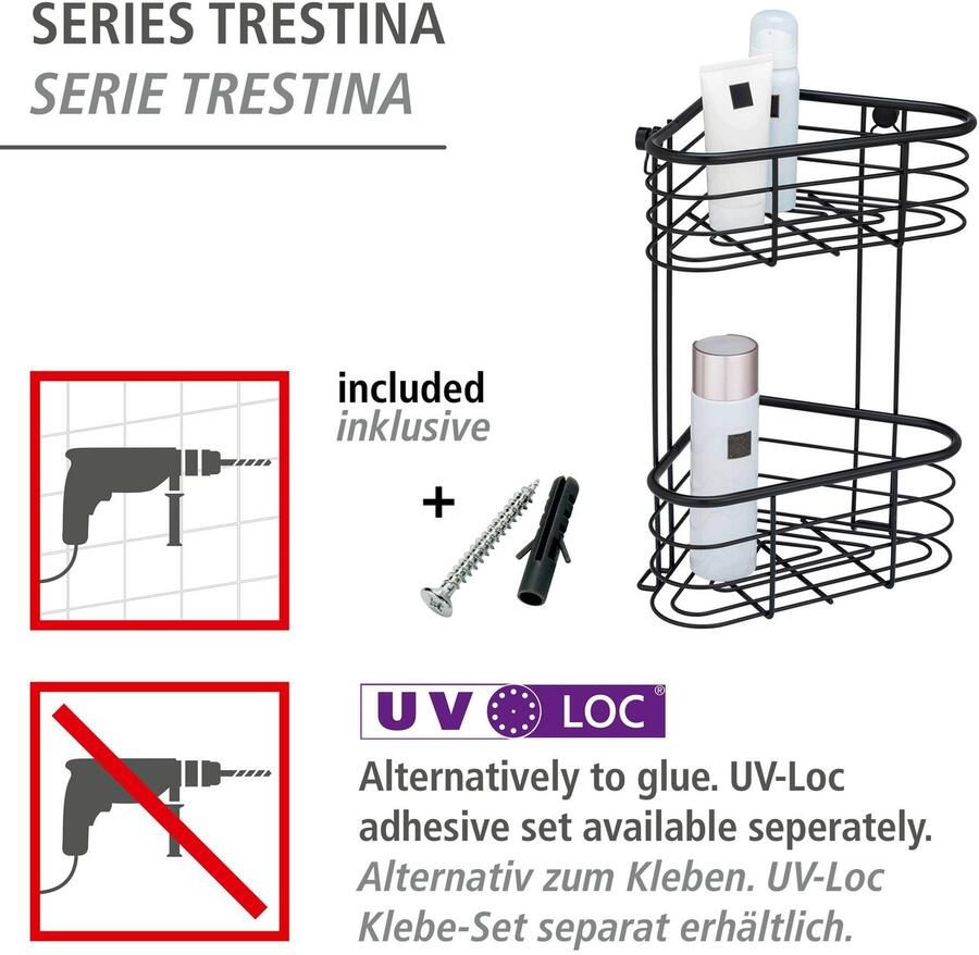 Wenko Badkamerrekje Trestina Hoekrek 2 etages - Foto 2