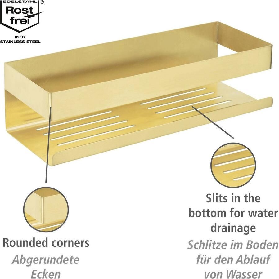 Wenko Badkamerrekje Turbo-Loc Genova Bevestigen zonder boren - Foto 2