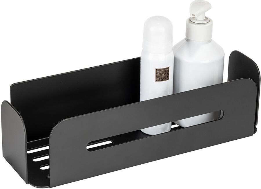 Wenko Badkamerrekje Turbo-Loc model Bivio van aluminium voor shampoo roestvrij bevestiging zonder boren - Foto 7