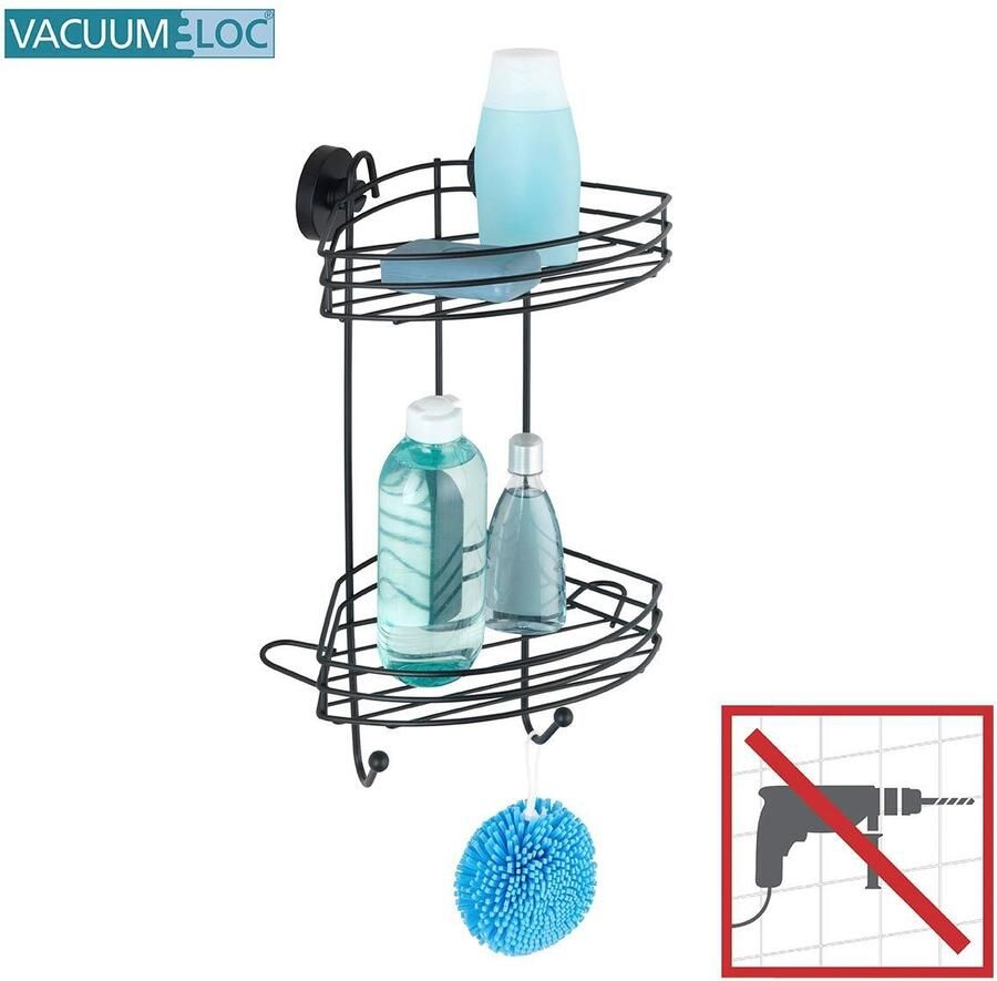 Wenko Badkamerrekje Vacuum-Loc 2 verdiepingen