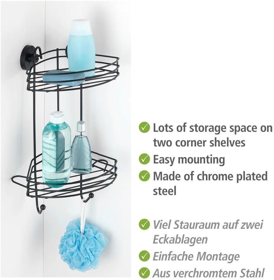 Wenko Badkamerrekje Vacuum-Loc 2 verdiepingen - Foto 2