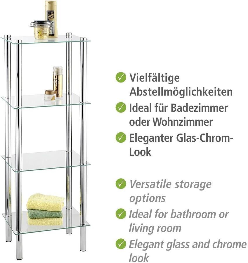 Wenko Badkamerrekje Yago 4 planken - Foto 1