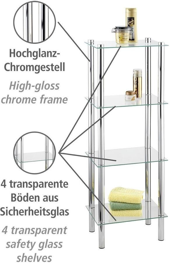 Wenko Badkamerrekje Yago 4 planken - Foto 4