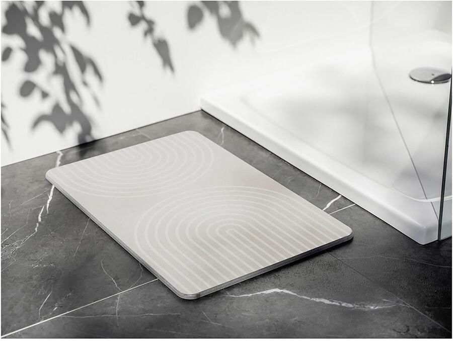 Wenko Badmat Model Nazca antislip sterk waterabsorberend van kiezelgur (1 stuk) - Foto 3