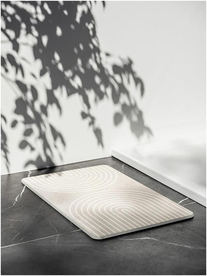 Wenko Badmat Model Nazca antislip sterk waterabsorberend van kiezelgur (1 stuk) - Foto 6