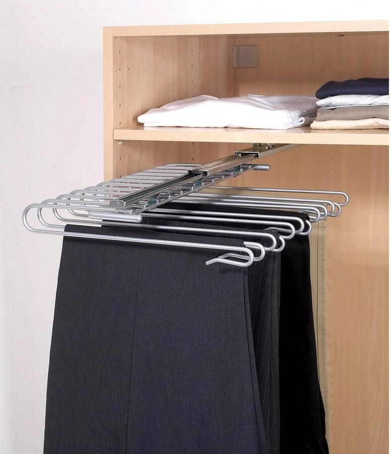 Wenko Broekpak Model Universal Kastuitrek voor 12 broeken broekhouder voor de kledingkast - Foto 3