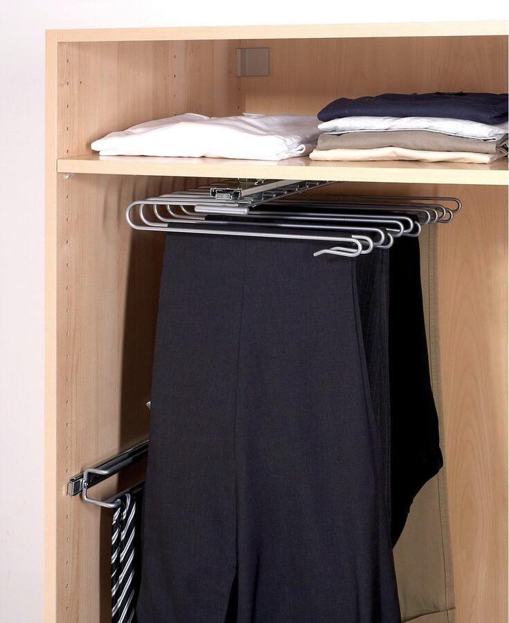 Wenko Broekpak Model Universal Kastuitrek voor 12 broeken broekhouder voor de kledingkast - Foto 4