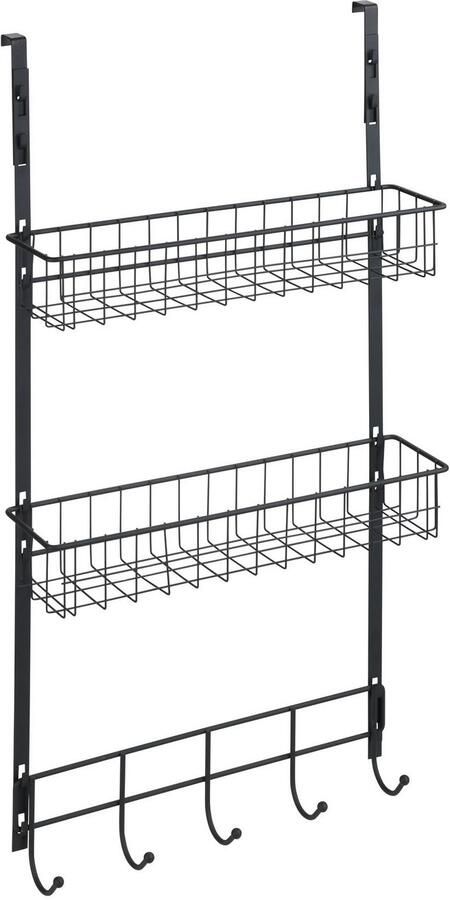 Wenko Deurrekje voor het ophangen in badkamer & keuken extra opbergruimte industriële stijl - Foto 8