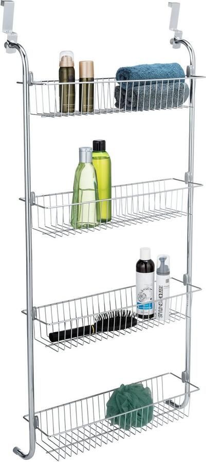 Wenko Deurrekje XL om op te hangen aan deuren metalen hangplank met 4 manden - Foto 13