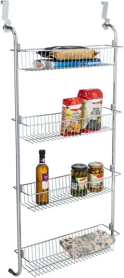 Wenko Deurrekje XL om op te hangen aan deuren metalen hangplank met 4 manden - Foto 11