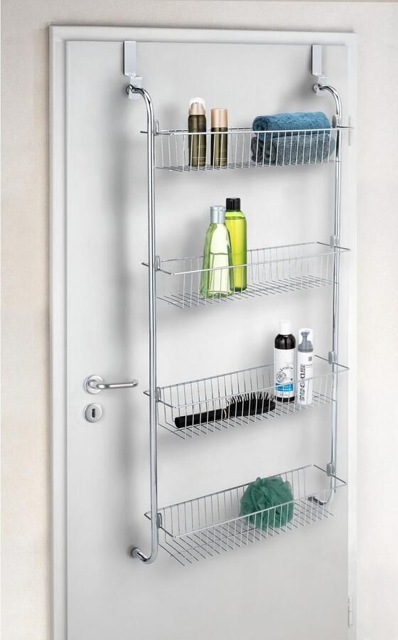 Wenko Deurrekje XL om op te hangen aan deuren metalen hangplank met 4 manden - Foto 8