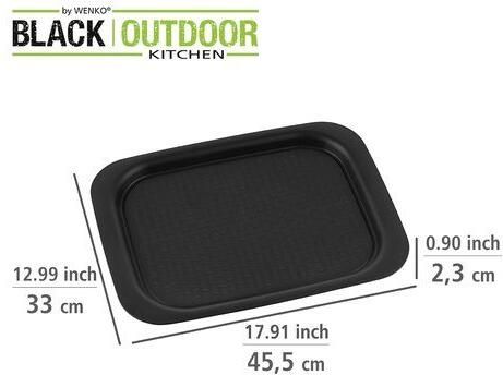 Wenko Dienblad Anti-slip XL Serveertablet met handgrepen en antislip oppervlak (1-delig) - Foto 6