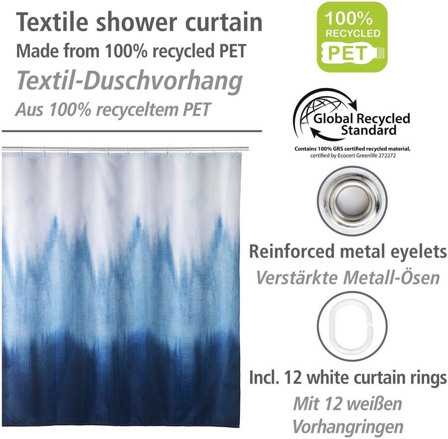 Wenko Douchegordijn Alara Hoogte 200 cm batik-look