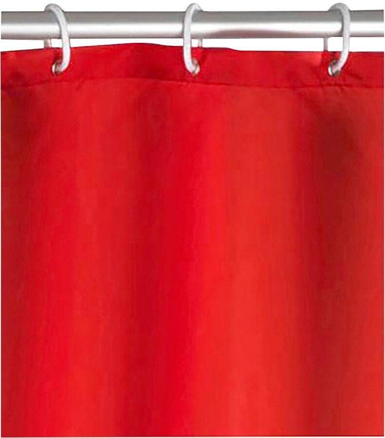 Wenko Douchegordijn Uni Red Hoogte 200 cm wasbaar - Foto 5