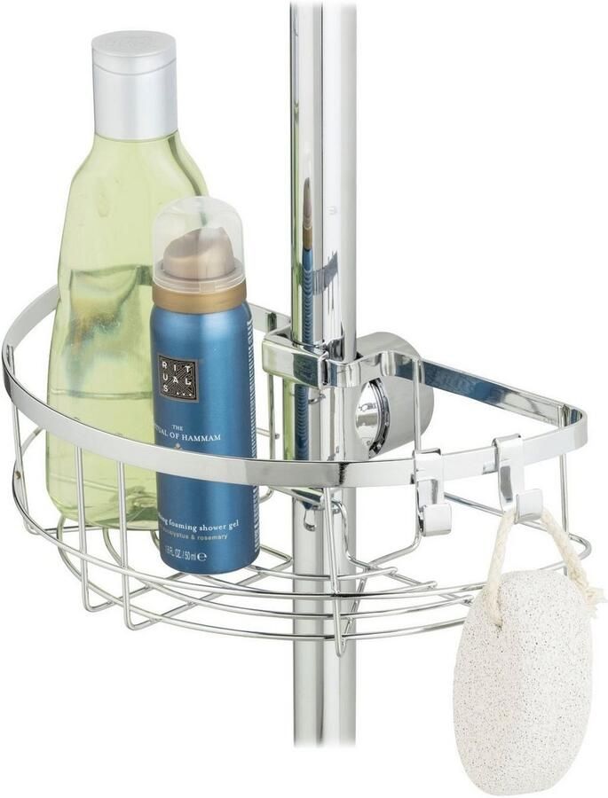 Wenko Doucherekje Douchstangencaddy Floresta rond Bevestiging zonder boren en schroeven - Foto 3