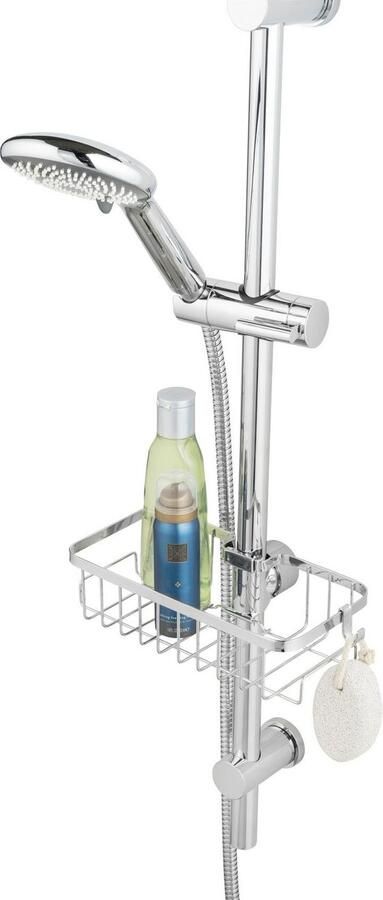 Wenko Doucherekje Douchstangencaddy Floresta vierkant Bevestiging zonder boren en schroeven - Foto 7