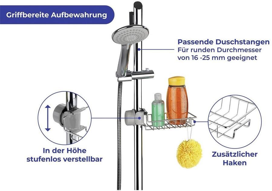 Wenko Doucherekje edelstaal - Foto 3