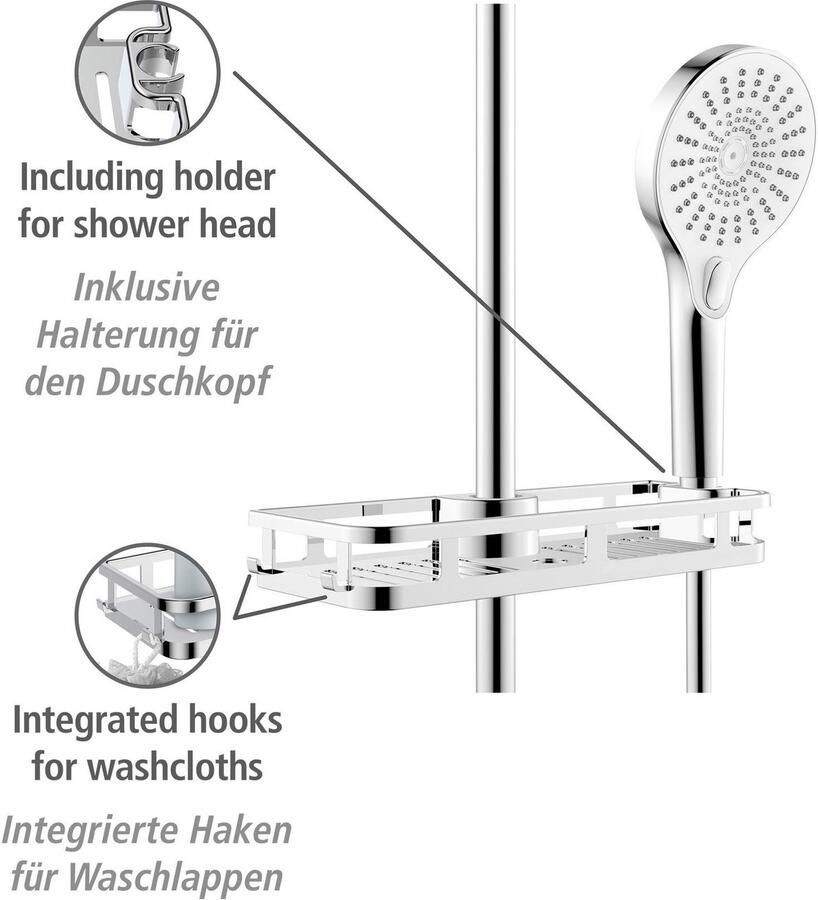 Wenko Doucherekje Libertà chroom Bevestiging zonder boren en schroeven - Foto 3