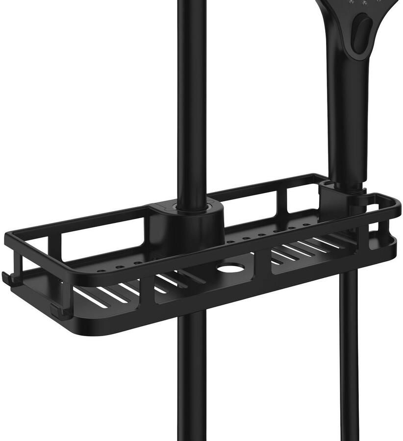 Wenko Doucherekje Libertà zwart mat Bevestiging zonder boren en schroeven - Foto 2