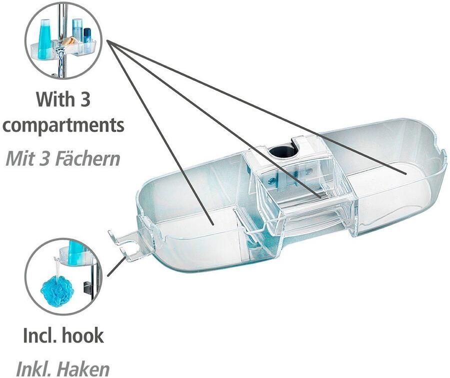 Wenko Doucherekje Premium ter bevestiging aan de douchestang - Foto 2