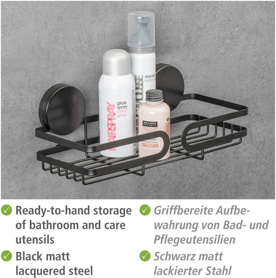 Wenko Doucherekje Static-Loc plus Pavia Badkamerplanchet bevestigen zonder boren - Foto 4