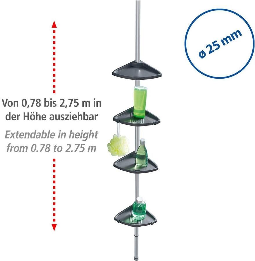 Wenko Doucherekje Telescopische douchehoek Compact - Foto 2