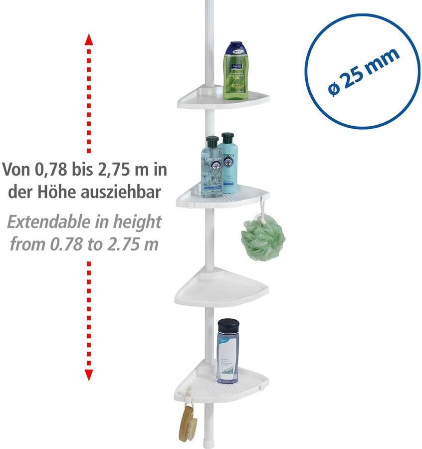 Wenko Doucherekje Telescopische douchehoek Compact - Foto 2