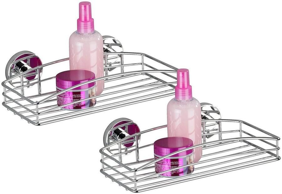 Wenko Doucherekje Vacuüm-Loc 1 mand 2 legplanken 2 haakjes (2 stuks) - Foto 4