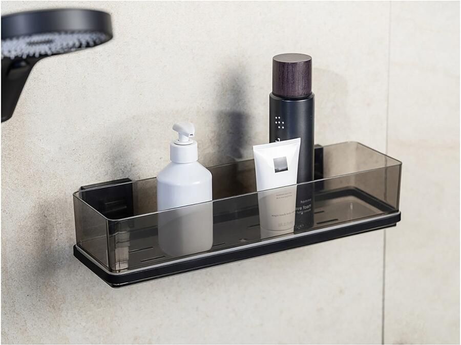 Wenko Doucherekje Vacuum-Loc model Quadro van kunststof roestvrij staal-bevestiging zonder boren - Foto 4