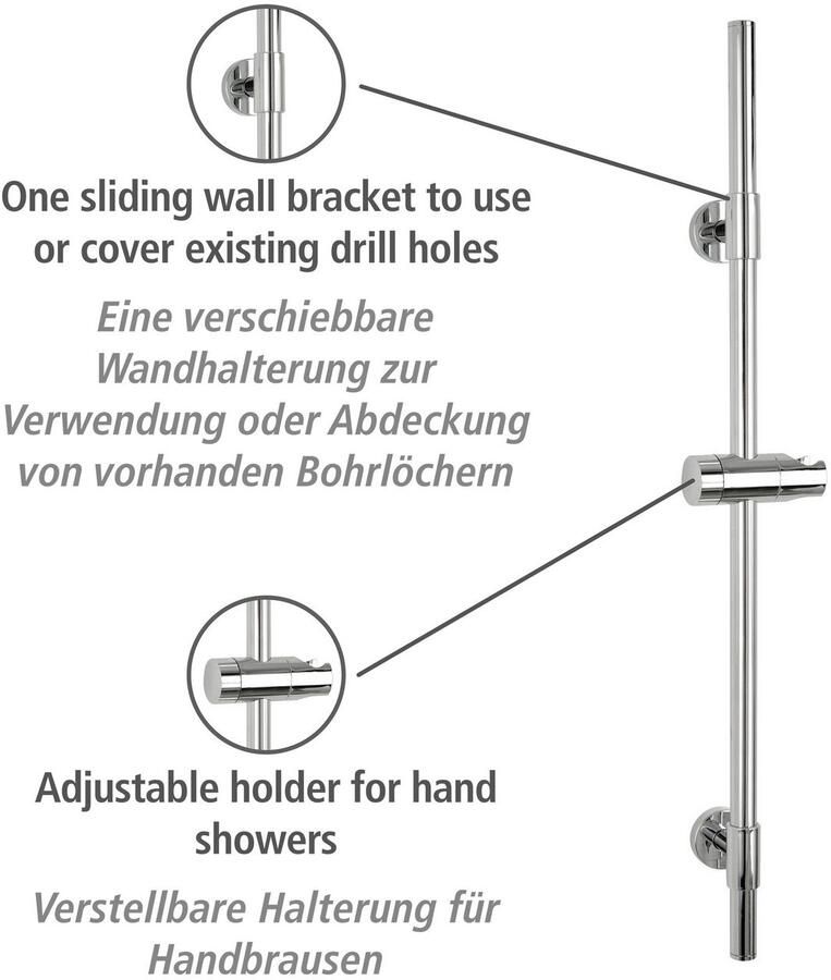 Wenko Douchestang Basic Chroom