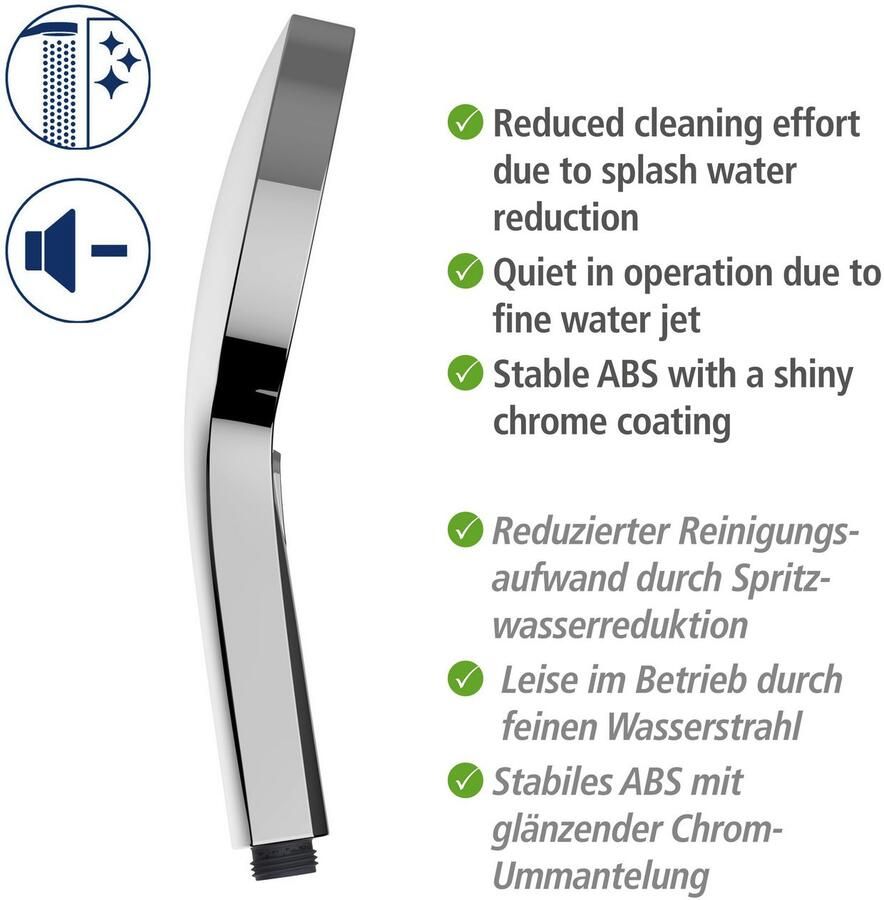 Wenko Douchestang-set Softwater Chroom lengte stang: 68 cm - Foto 2