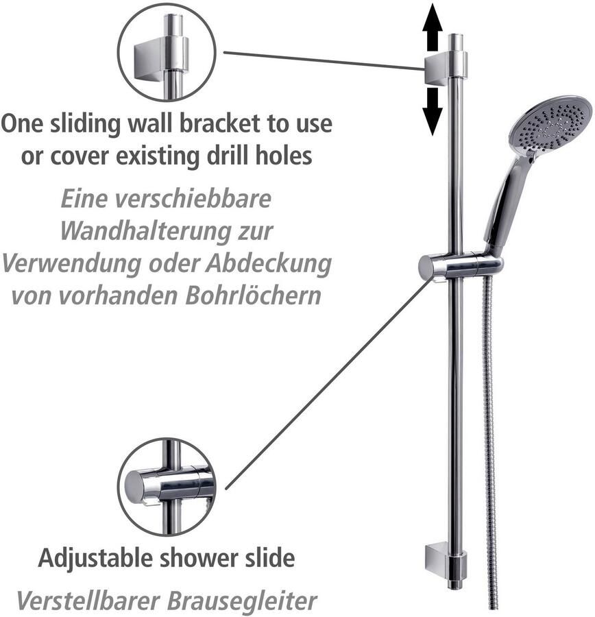 Wenko Douchestang-set Young Chroom lengte stang: 66 cm - Foto 3