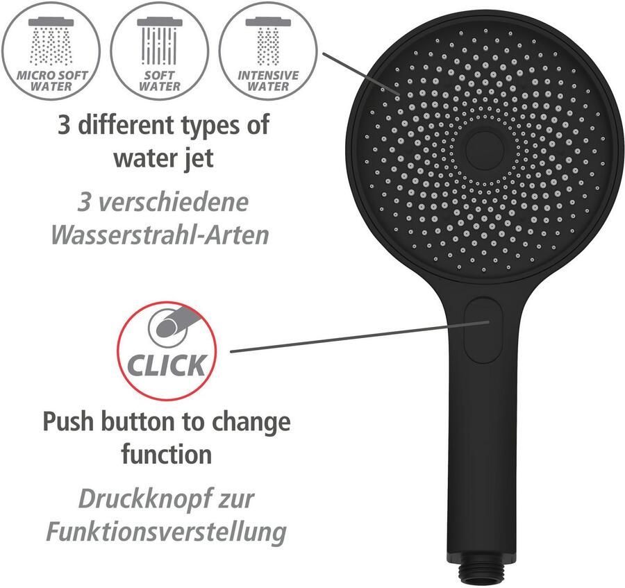 Wenko Douchesysteem Softwater eenvoudige aansluiting op bestaande kraan of wandbocht - Foto 8