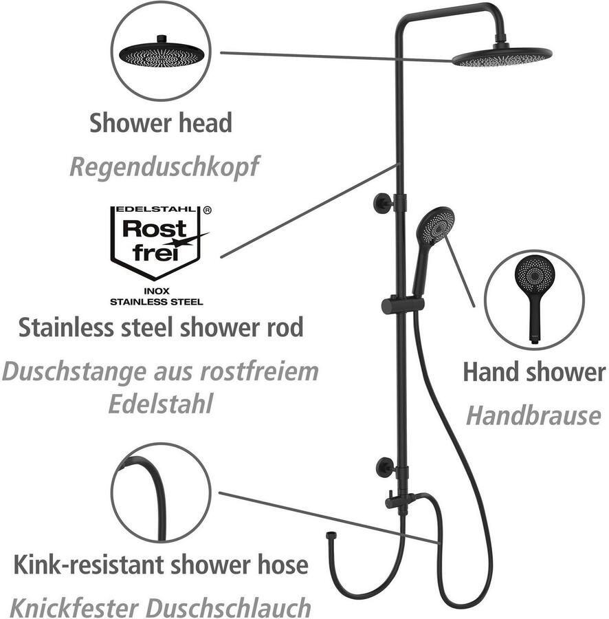Wenko Douchesysteem Watersaving eenvoudige aansluiting op bestaande kraan of wandbocht - Foto 5