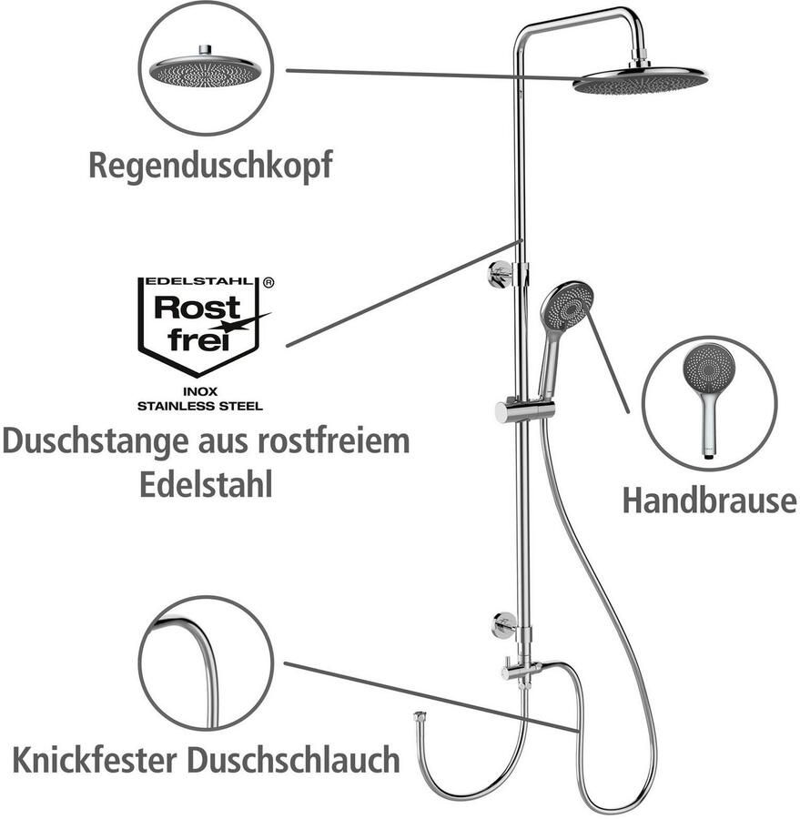 Wenko Douchesysteem Watersaving eenvoudige aansluiting op bestaande kraan of wandbocht - Foto 4