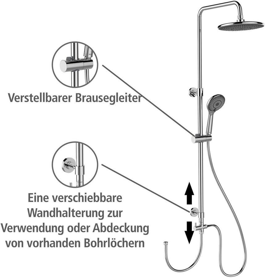 Wenko Douchesysteem Watersaving eenvoudige aansluiting op bestaande kraan of wandbocht - Foto 7
