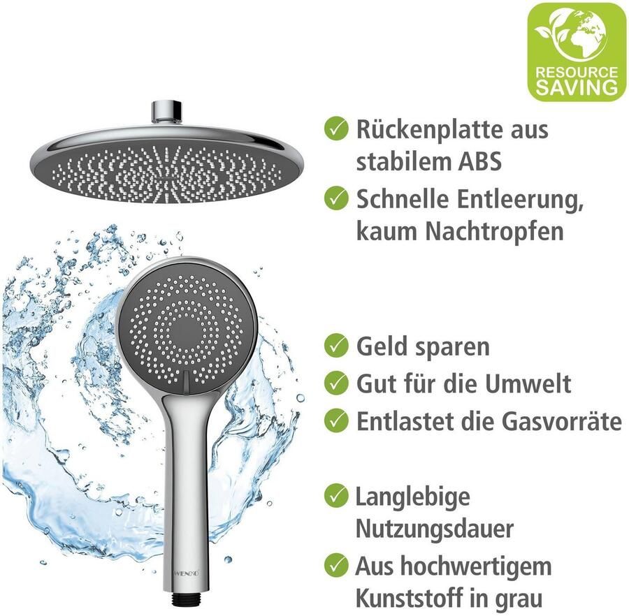 Wenko Douchesysteem Watersaving eenvoudige aansluiting op bestaande kraan of wandbocht - Foto 3