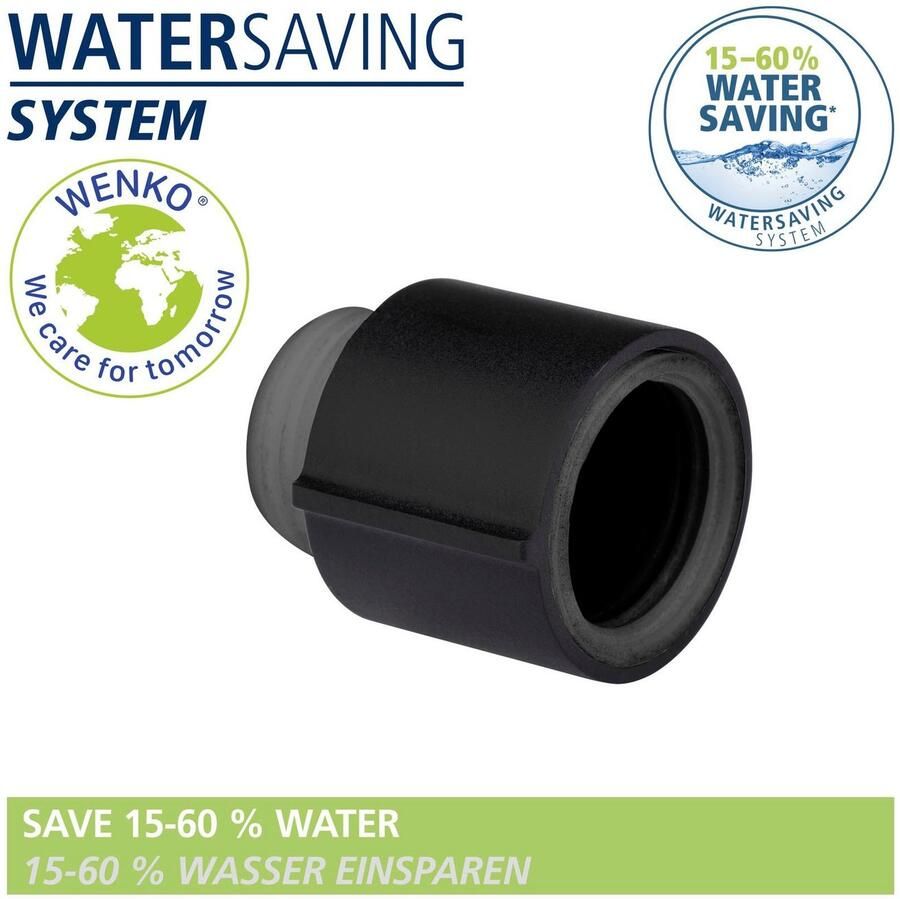 Wenko Douchesysteem Young Eco met thermostaatarmatuur incl. 2 waterbesparende regelaars