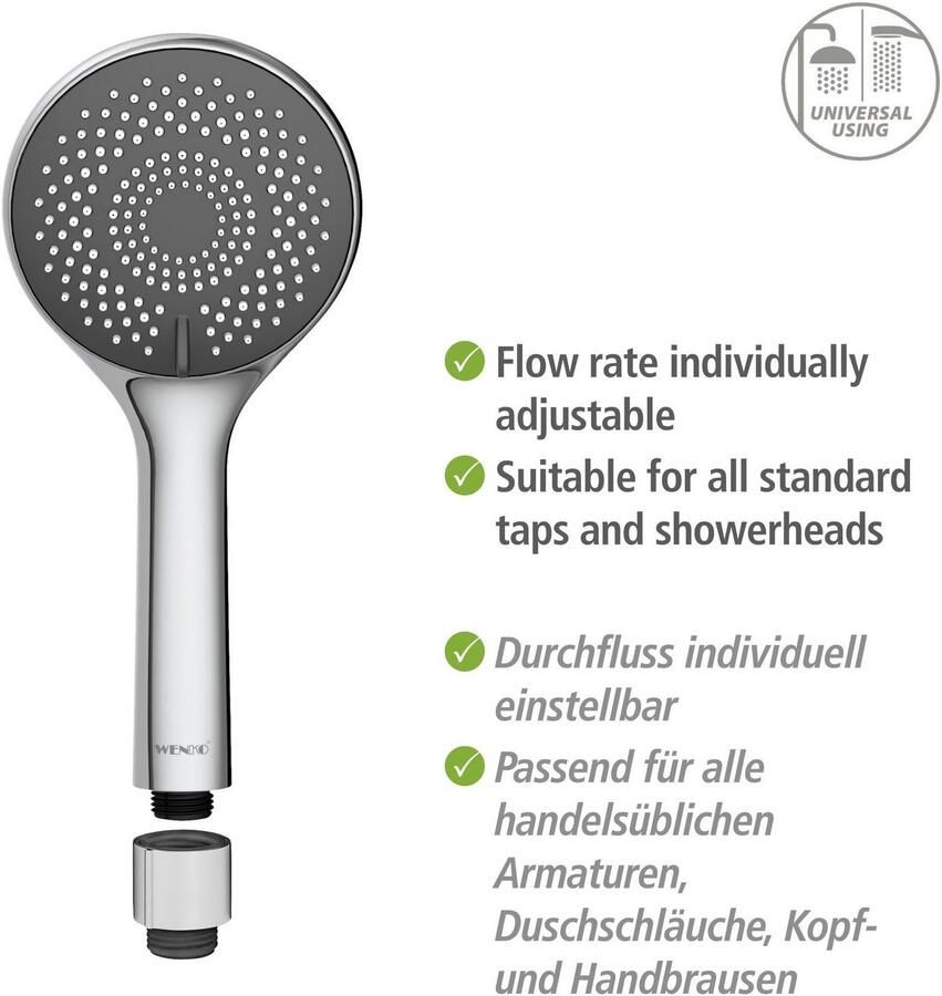 Wenko Douchesysteem Young Eco met thermostaatarmatuur incl. 2 waterbesparende regelaars - Foto 5