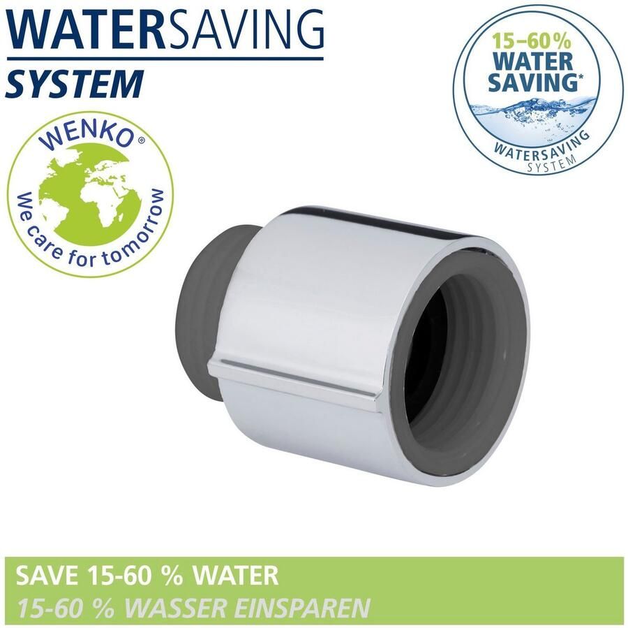 Wenko Douchesysteem Young Eco met thermostaatarmatuur incl. 2 waterbesparende regelaars