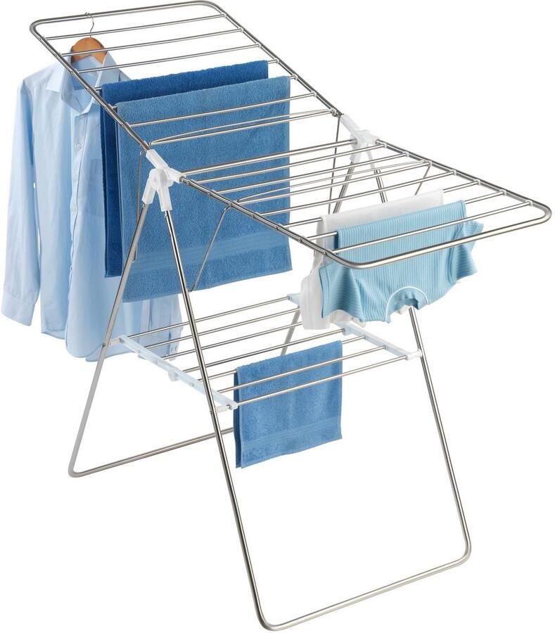 Wenko Droogrek Model Flex Wasdroger met verstelbare vleugels 15 m drooglengte opklapbaar - Foto 2