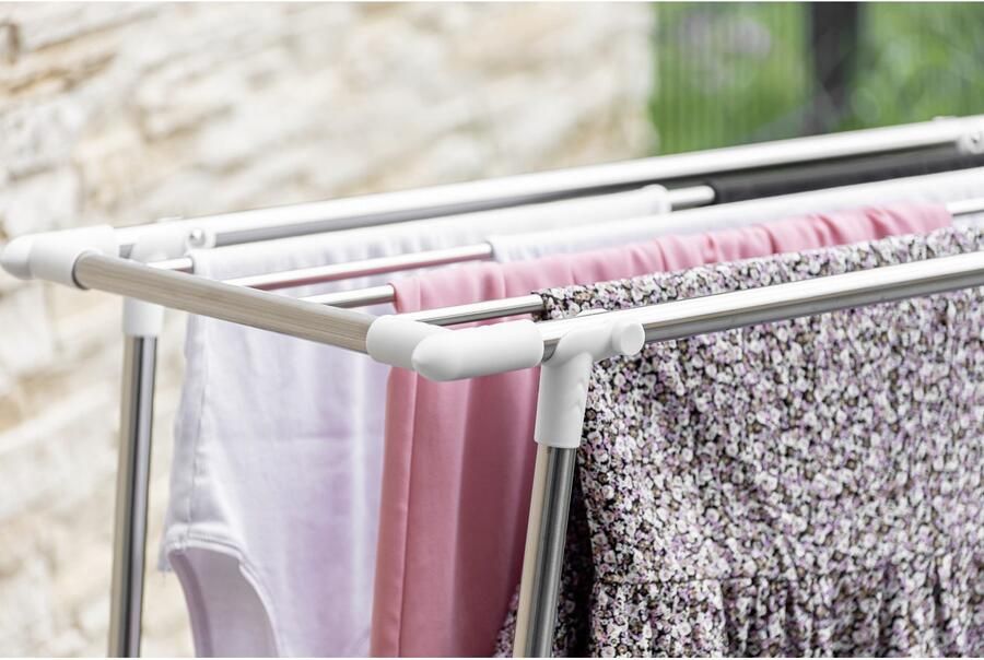 Wenko Droogrek Professional single smal wasrek 5 50 m drooglengte voor balkon & badkuip - Foto 8