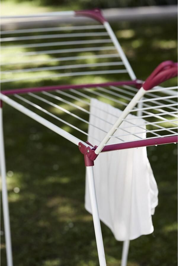 Wenko Droogrek Model Summer Dry Vleugel droogrek 20 m drooglengte met kledinghanger voorziening - Foto 12