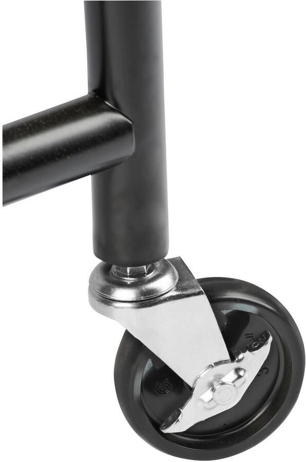 Wenko Kledingrek Profi zwart 121 x 185 x 52 cm 100 kg belastbaar 4 wielen - Foto 3