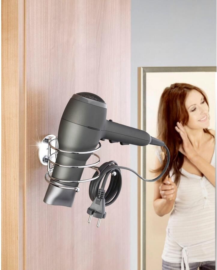 Wenko Haardrogerhouder Turbo-Loc bevestigen zonder boren (1 stuk) - Foto 7