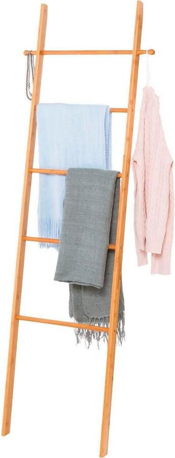Wenko Handdoekenladder Bahari Bamboe handdoekhouder (5-delig) - Foto 4