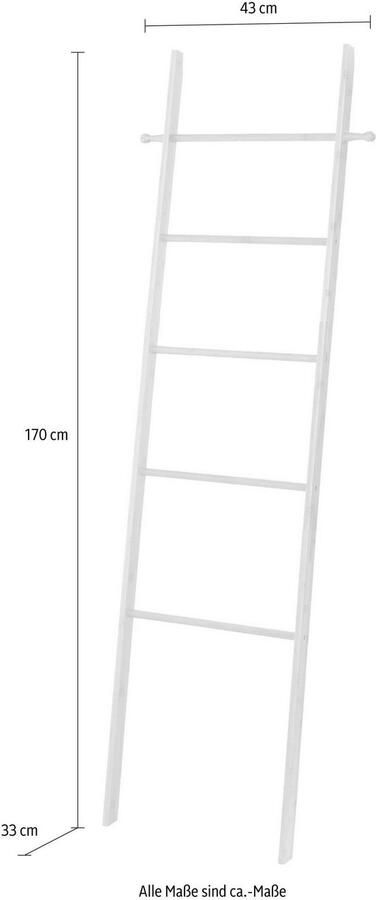 Wenko Handdoekenladder Bahari Bamboe handdoekhouder (5-delig) - Foto 3