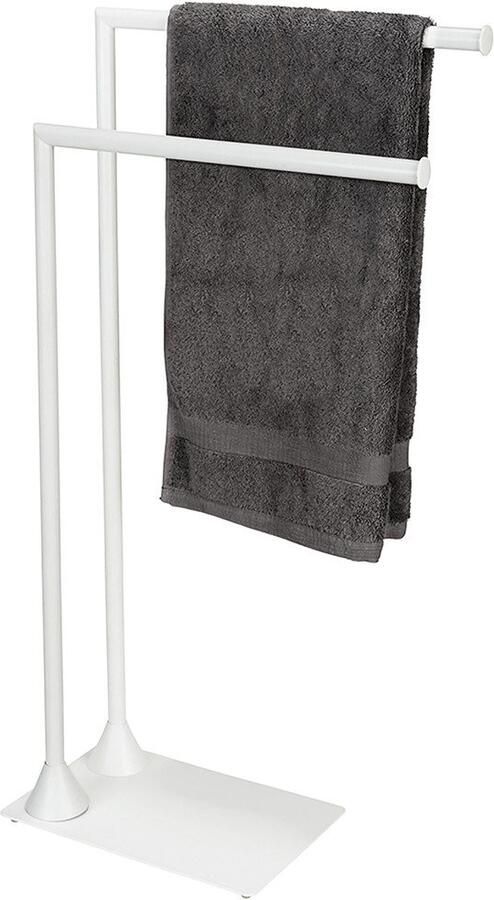 Wenko Handdoekenrek Model Hella van staal met 2 stangen voor handdoeken en kleding - Foto 2