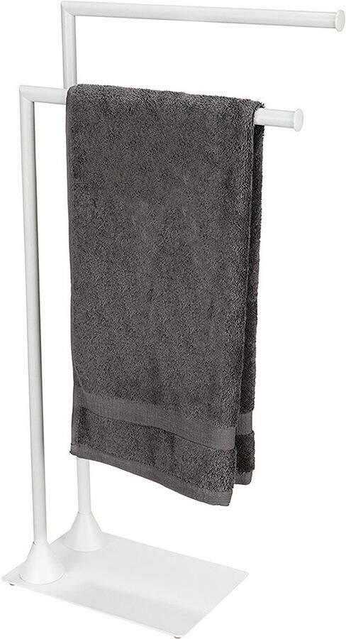 Wenko Handdoekenrek Model Hella van staal met 2 stangen voor handdoeken en kleding - Foto 3